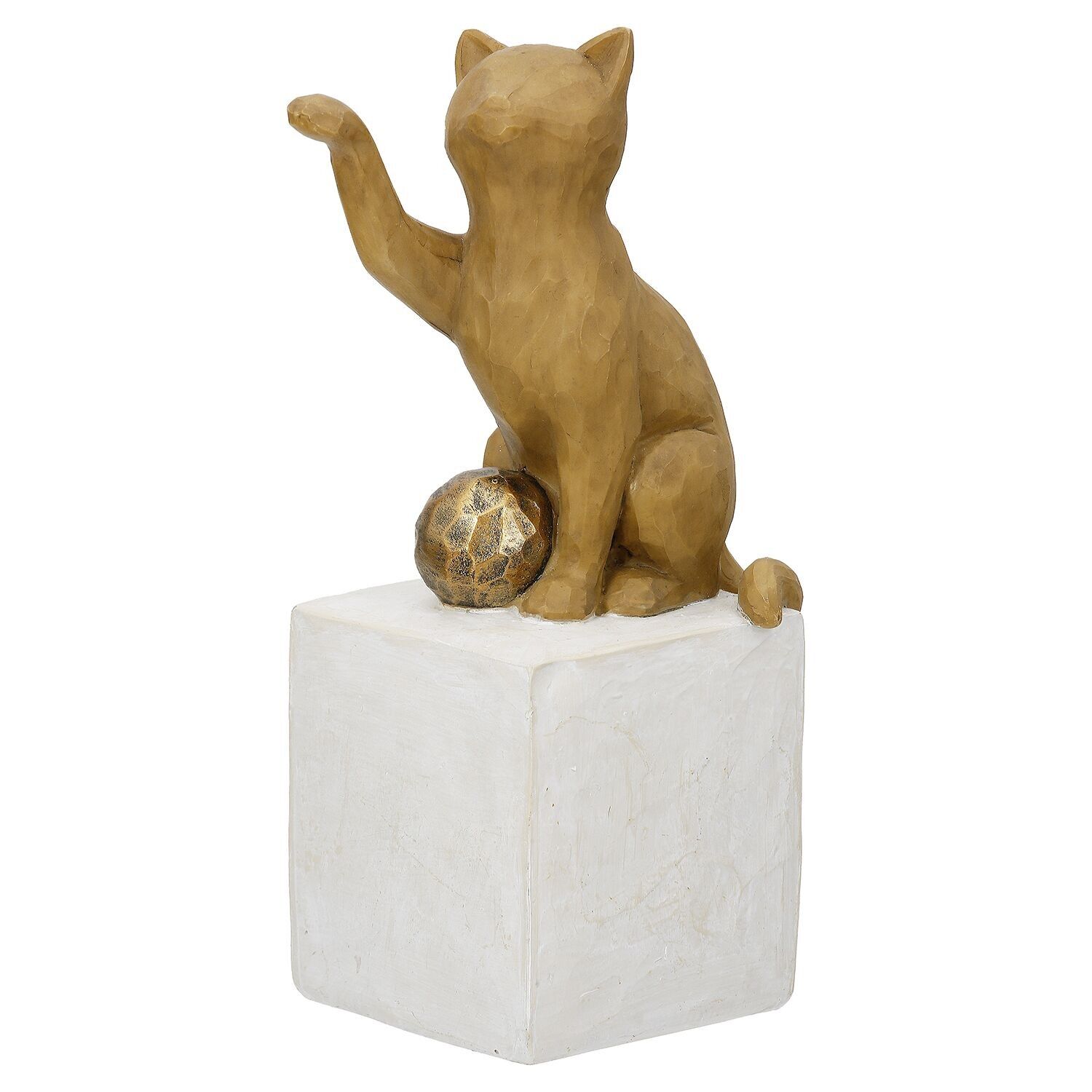 Figur Katze Charlie, braun H.19,5 cm