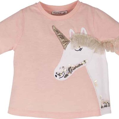 Mädchen T Shirt -Einhorn