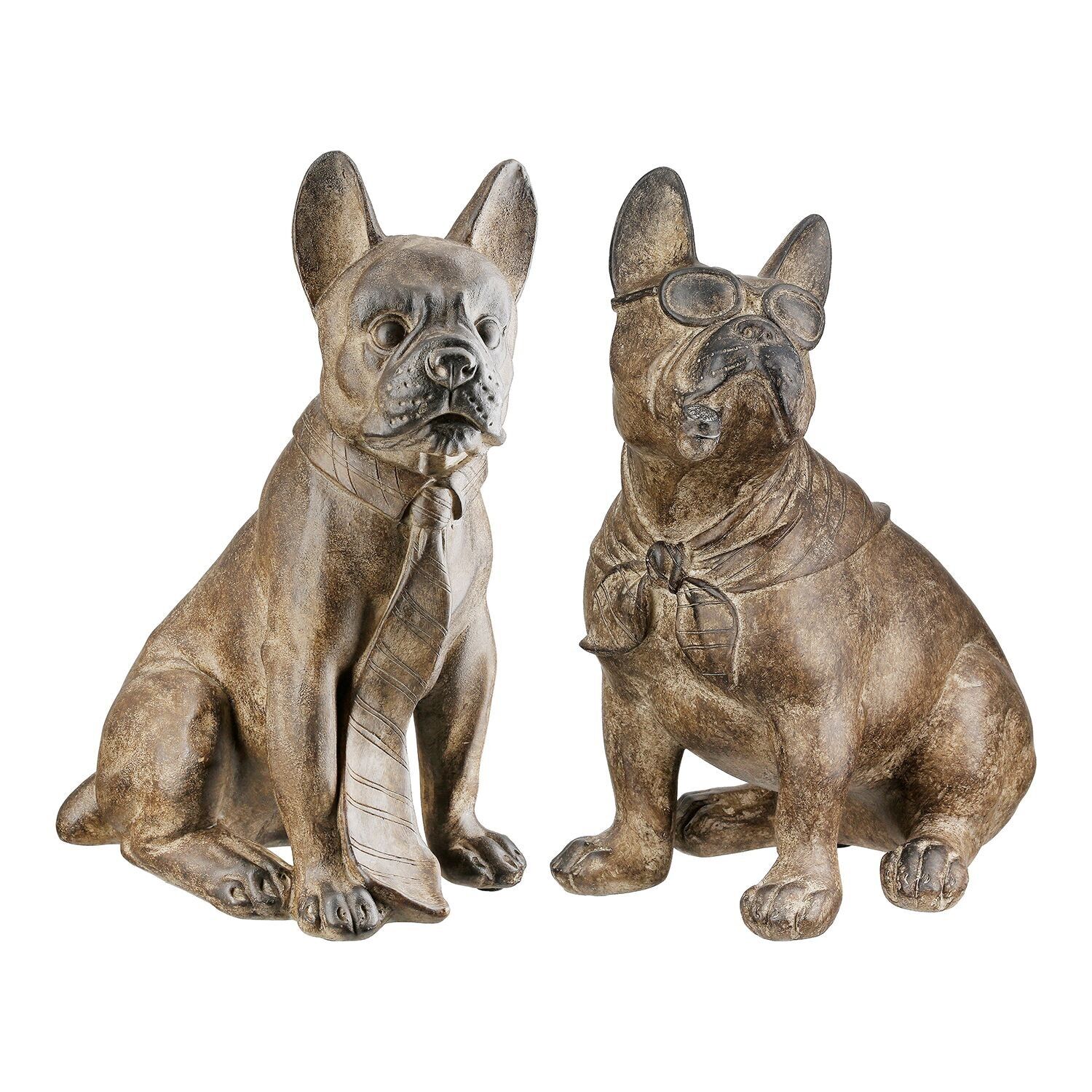 Figur Hund Enjoy 2fach sort., H.24 cm