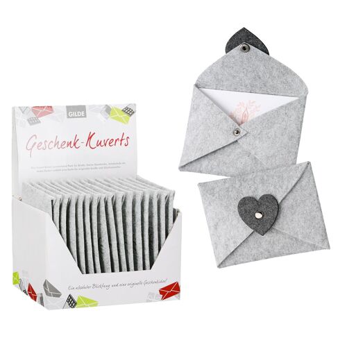 Geschenkkuvert rechteckig Namaste 2fach sort., H.11 cm