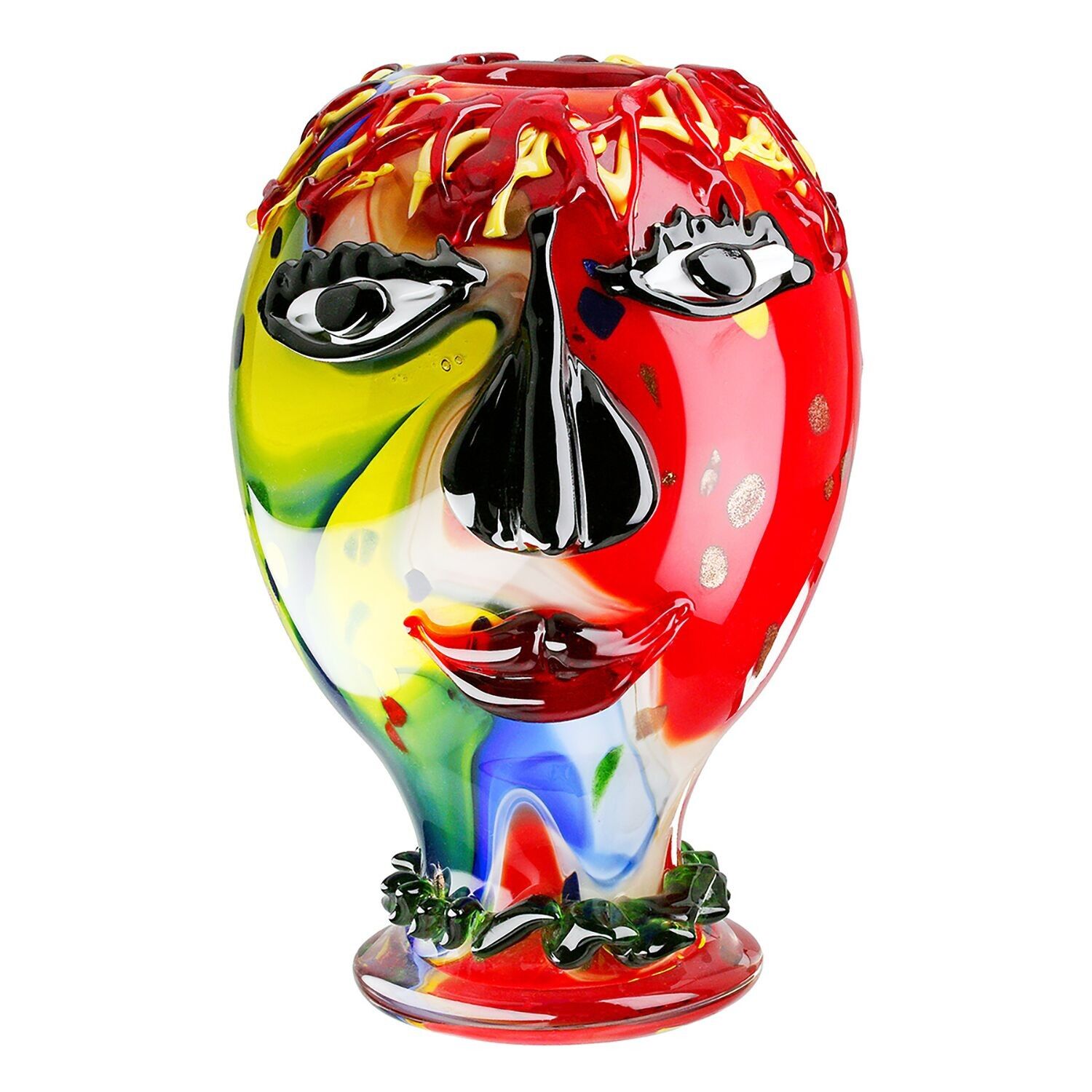 Gesicht-Vase Andrew, mehrfarbig H.29 cm