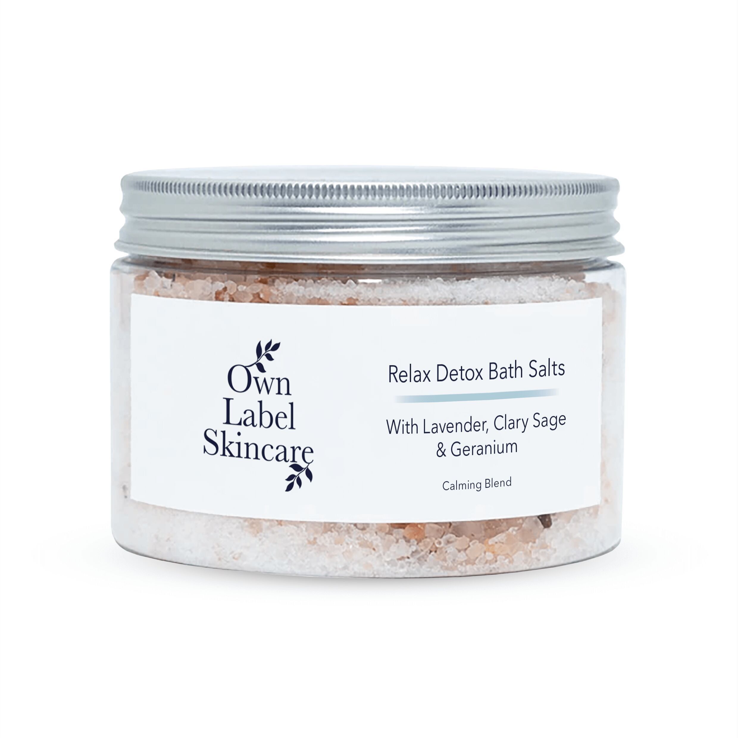 Relax - Lavender, Clary Sage, Geranium Bath Salt | White Label Skincare