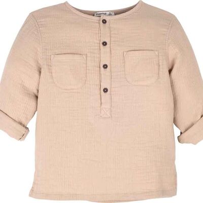 Camisa niño beige