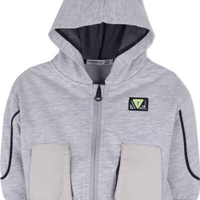 Chaqueta con capucha para niños - gris