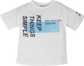 T-shirt pour garçons - gardez les choses simples 1