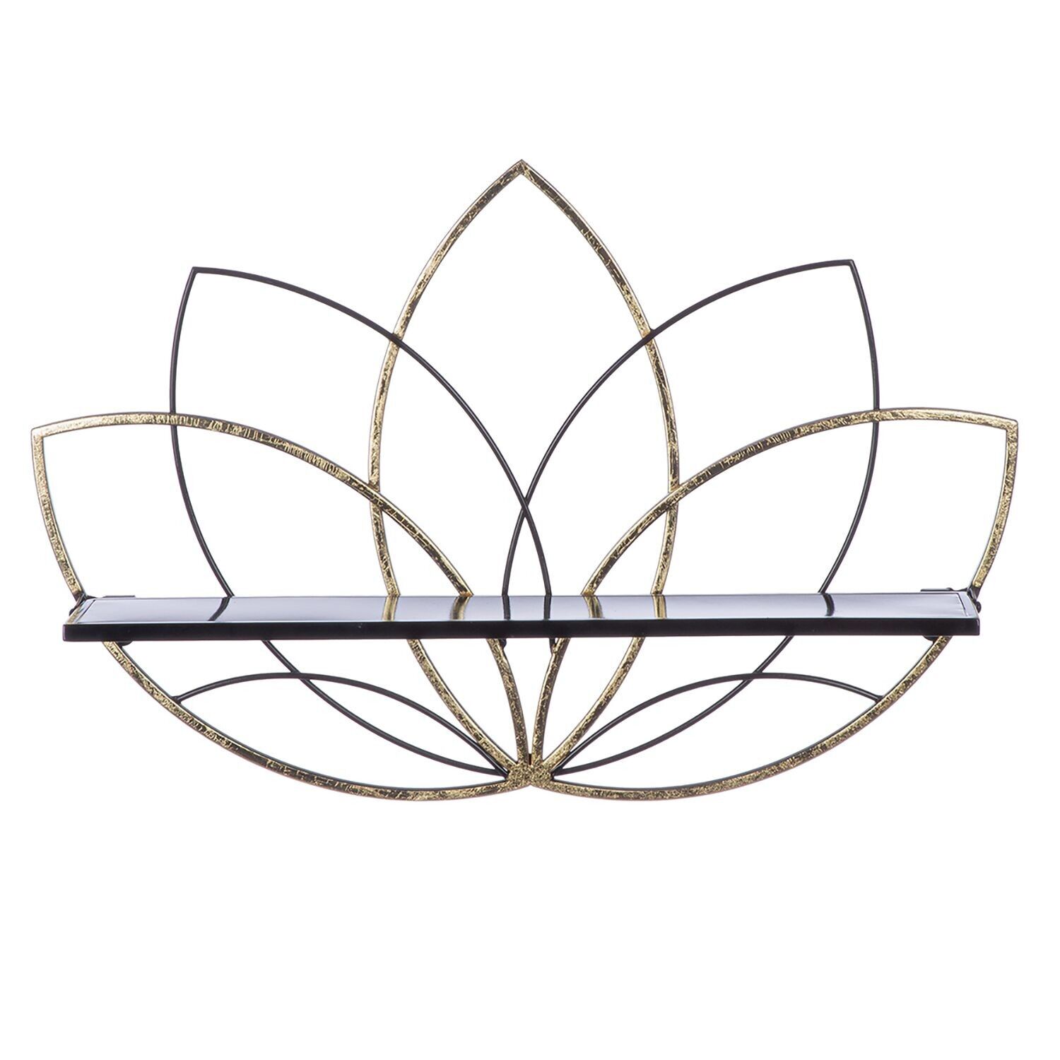 Etagère Lotus, noir H.37 cm