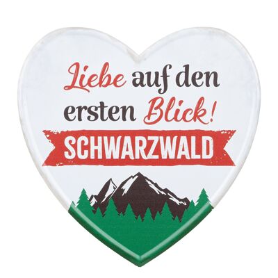 Bouclier Coeur Forêt Noire, H.25 cm