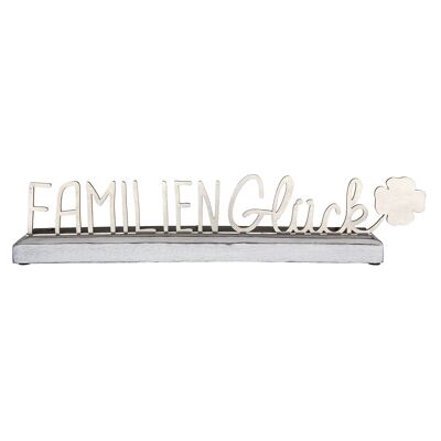 Lettering felicità familiare, H.8,5 cm