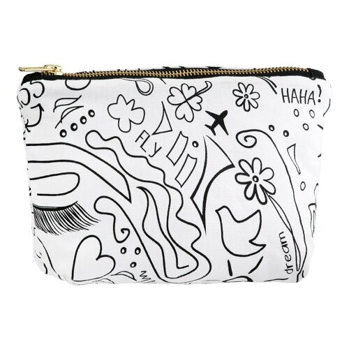 Täschchen rechteckig Modern Art, H.10 cm