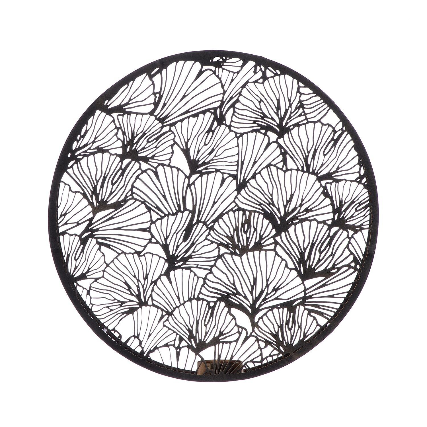 Candeliere rotondo Ginkgo, H.29 cm