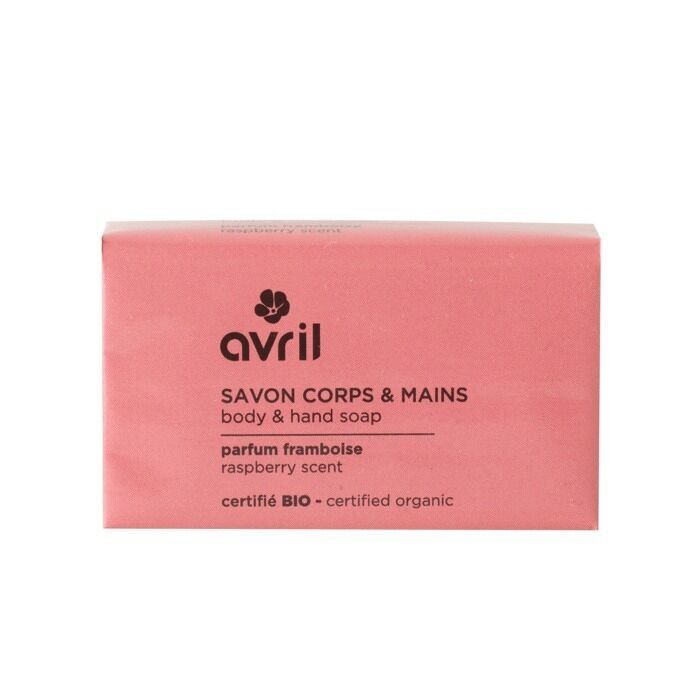 Sapone corpo e mani al lampone - 100g - certificato biologico
