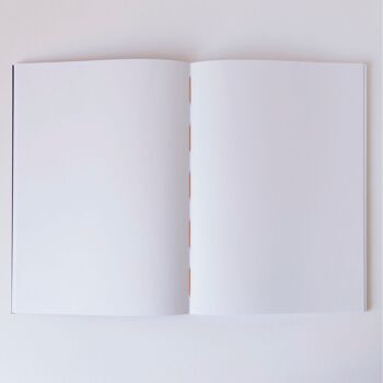 Carnet classique Flamant pages blanches 4