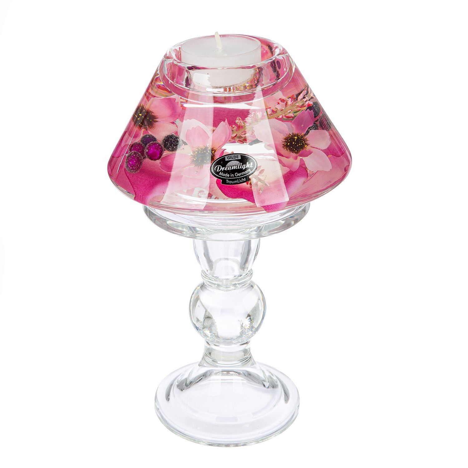 Lampada portacandela Memphis Fresh&Flower, H.20 cm