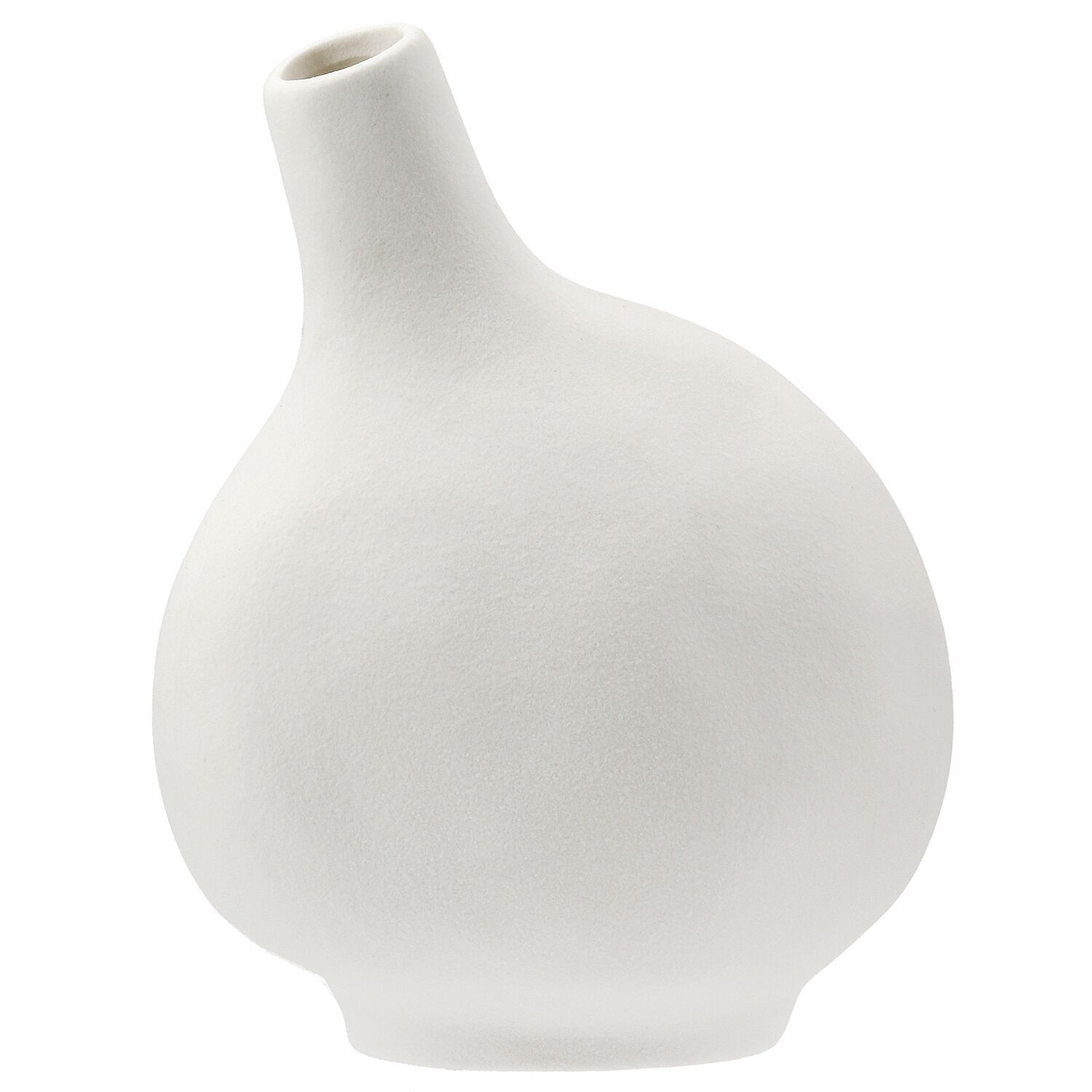 Vase Organico, weiß H.14,5 cm