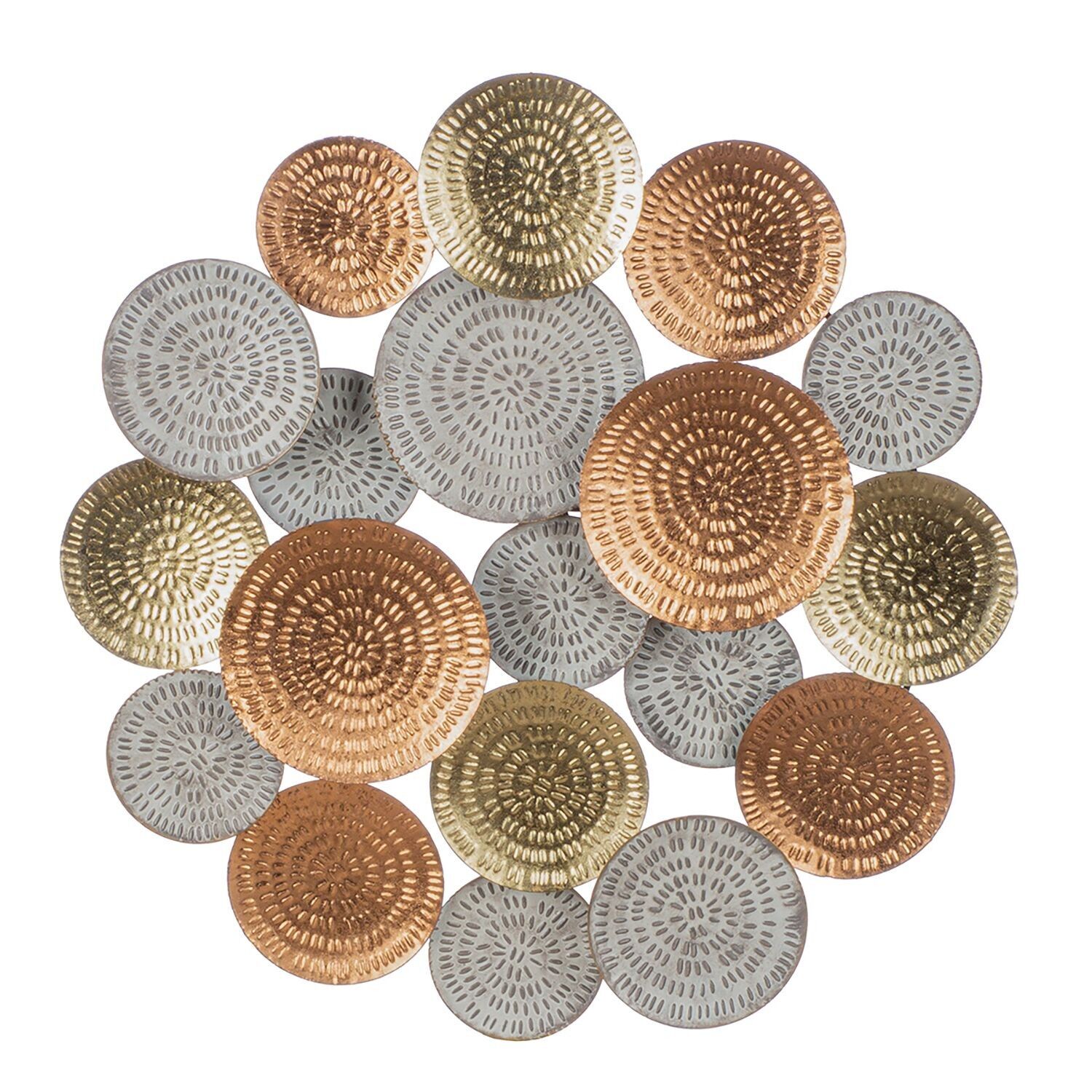 Wall relief Orient, gold-colored, copper-colored, white H.61cm