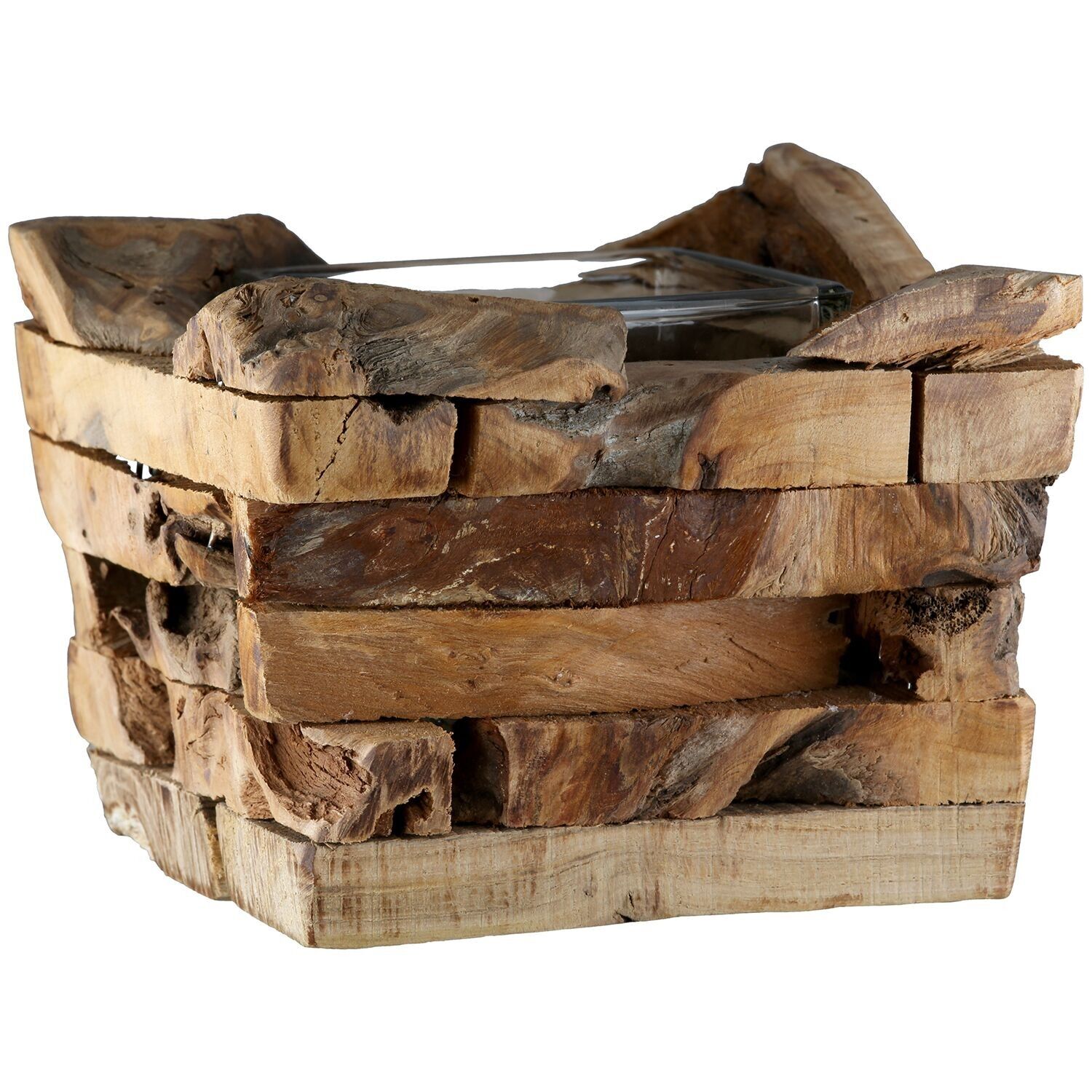 Lanterna Dhaka, colore naturale H.10 centimetri