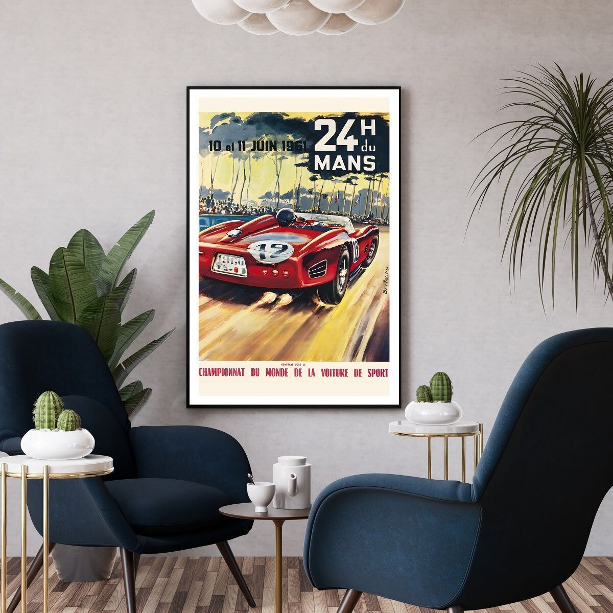 Poster 24 ore di Le Mans 10 e 11 giugno 1962 I Poster di gara di auto d'epoca