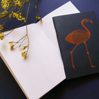 Mini-carnet Flamant