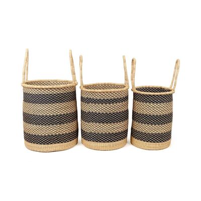 Cesto Portabiancheria In Corda Di Cotone 48L | Colore Cachi, Ecologico Con Maniglie | Cesto Portaoggetti Per Biancheria, Giocattoli, Coperte | Organizer Per Casa Boho