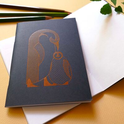 Mini cuaderno pingüino