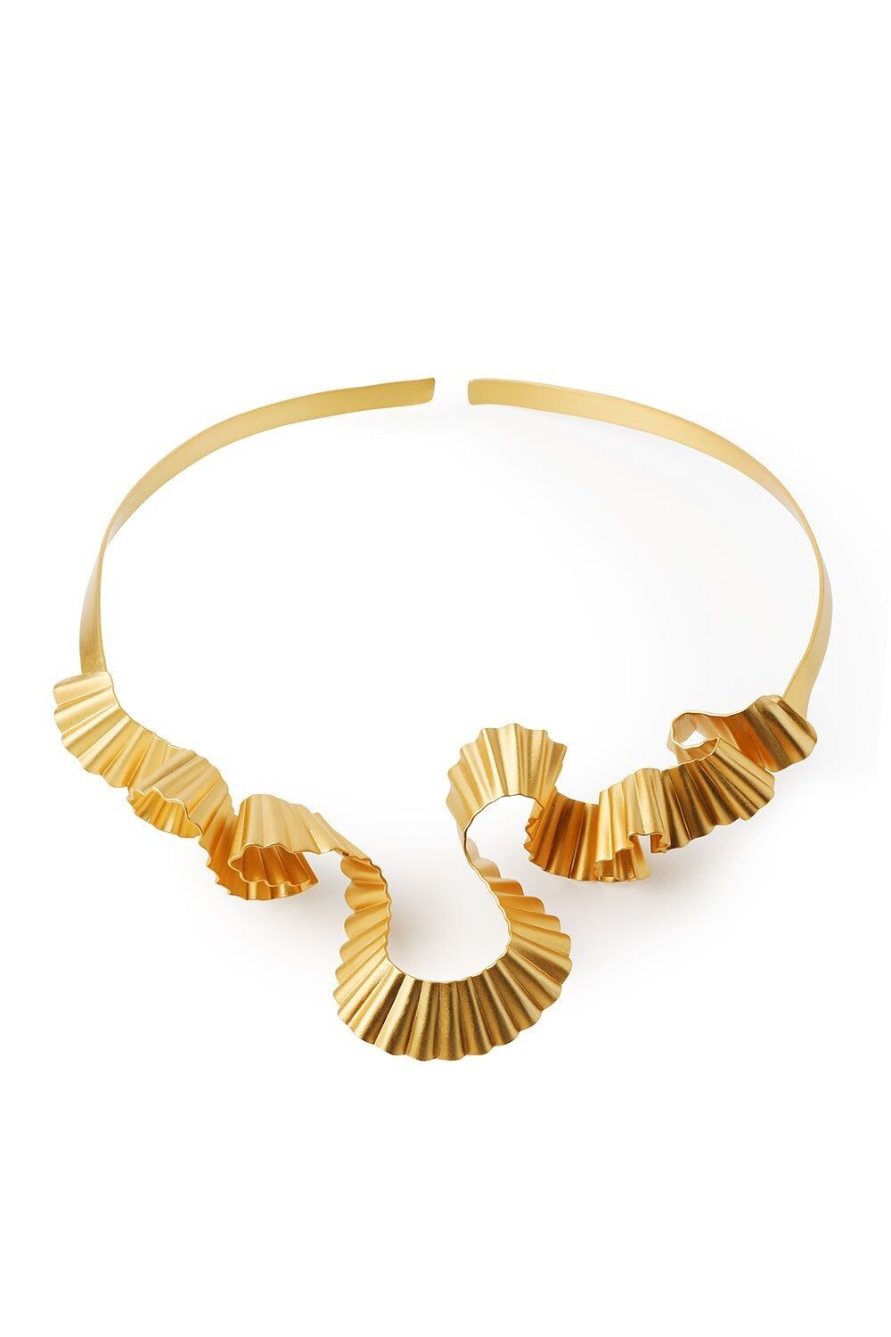 Girocollo Cupcake in oro opaco placcato oro 24 ct