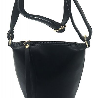 BAG546-023A Bolsa de PU 17x17x8cm Negro