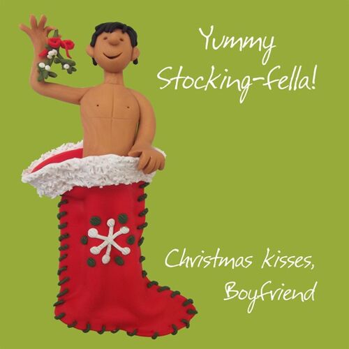 Yummy stocking fella Christmas card
