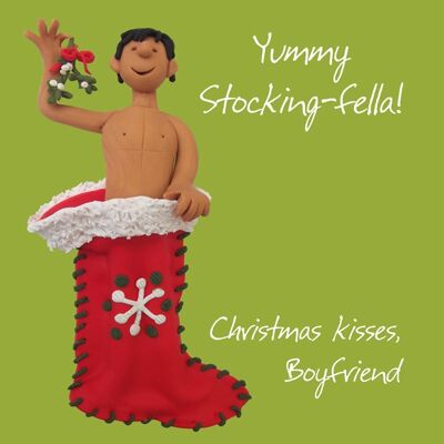 Yummy stocking fella Christmas card