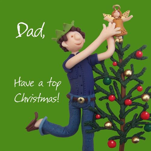 Dad - have a top Christmas Christmas card