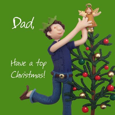 Dad - have a top Christmas Christmas card