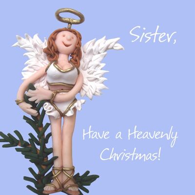 Schwester - Himmlische Weihnachtsweihnachtskarte