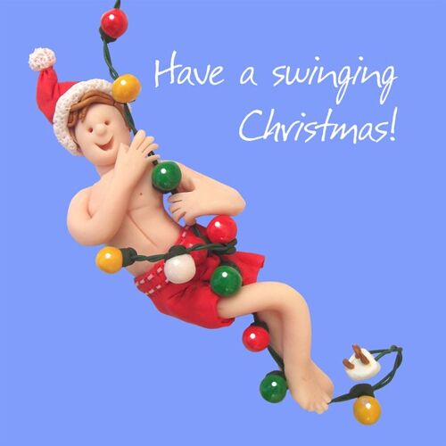 Have a swinging Christmas Christmas card