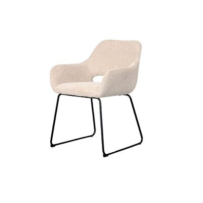 SEDIA BOSTON - ECRU - 58x59x82cm