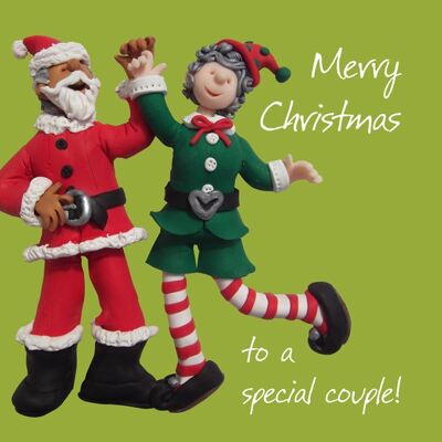 Frohe Weihnachten an ein besonderes Paar Weihnachtskarte