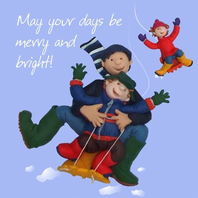 Merry & Bright Christmas card