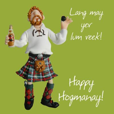 Happy Hogmanay Weihnachtskarte