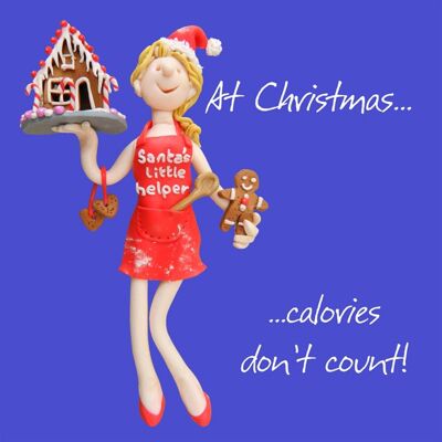 Christmas calories Christmas card