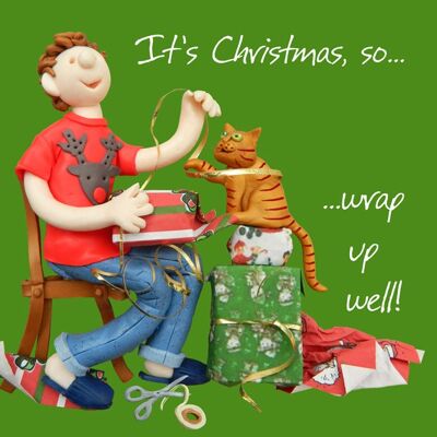 Wrap up well Christmas card