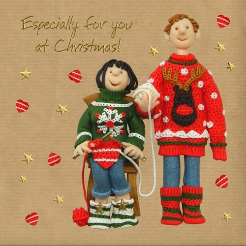 Especially for you foiled Christmas card