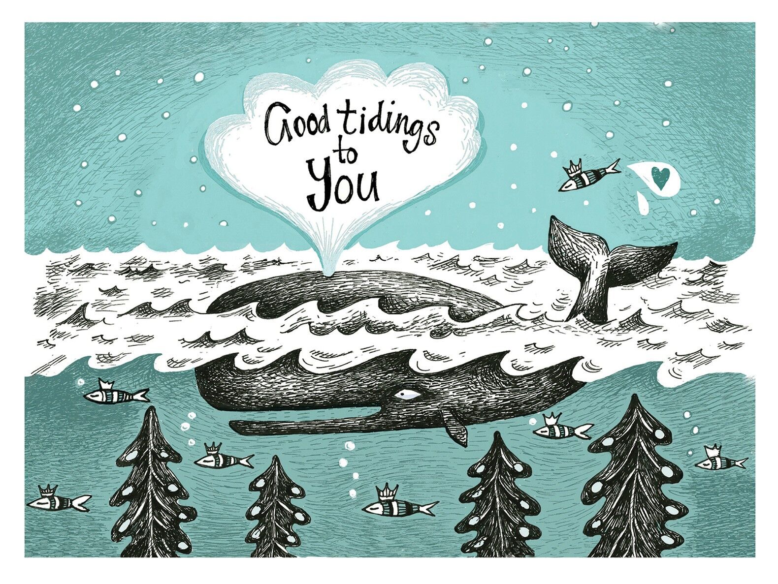 Buone notizie a te cartolina di Natale