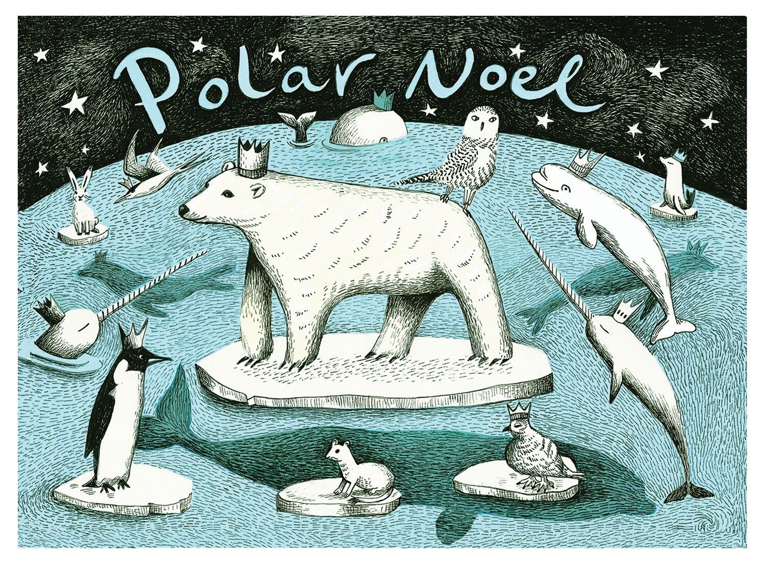 Cartolina di Natale Polar Noel