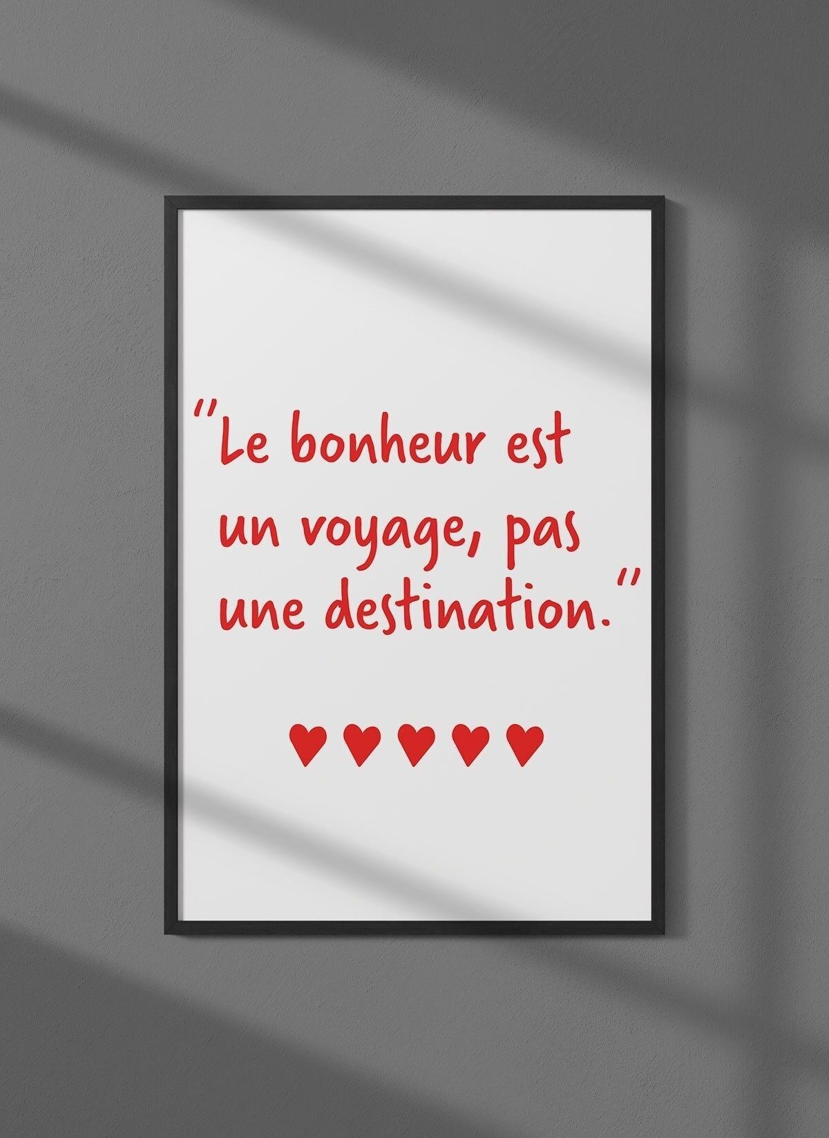 Poster Glück ist eine Reise