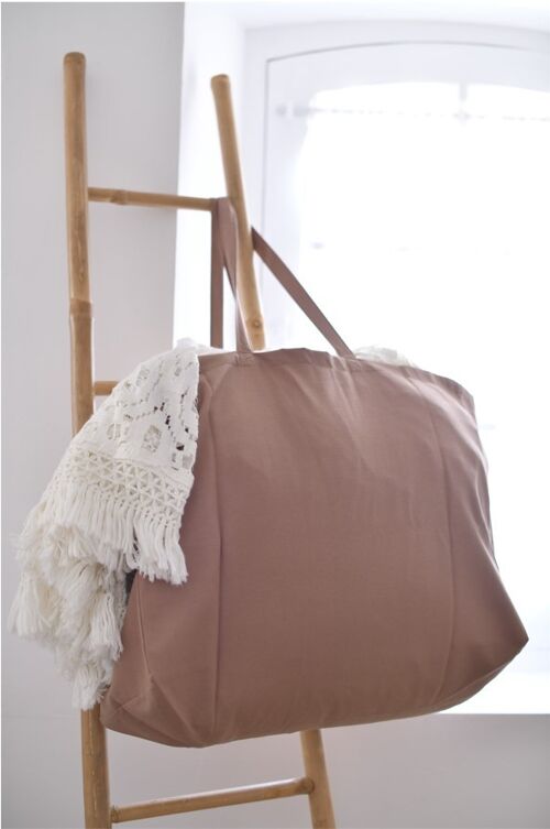 Grand cabas personnalisable - Taupe