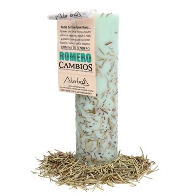 100% Natural Handmade Candle with Rosemary - Changes