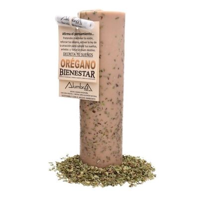 100% Natural Handmade Candle with Oregano - Wellbeing