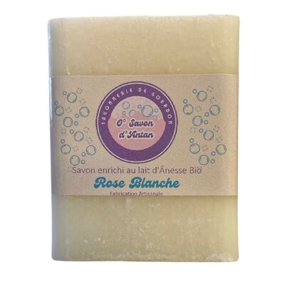 Jabón 100gr | Enriquecido con leche de burra orgánica - Rosa por 24