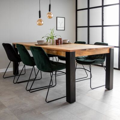 Table à manger Kansas - 220 x 100 x 76 cm