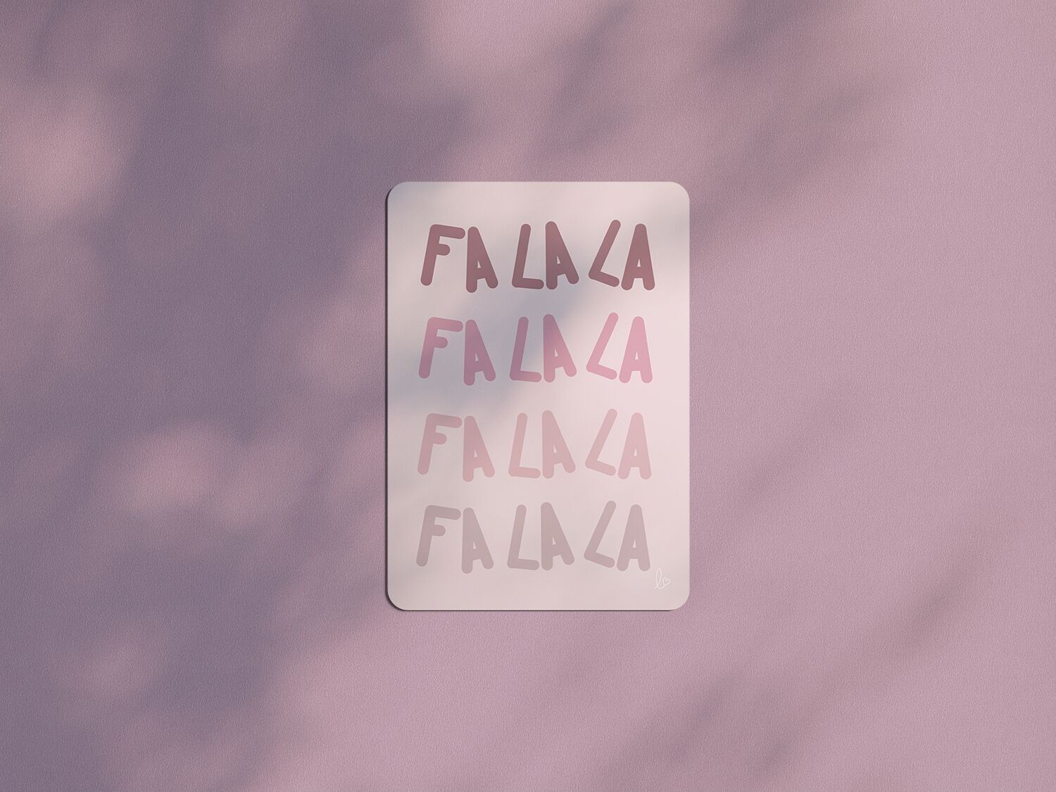 FA LA LA LA – Geburtstagskarte – Dankeskarte – hergestellt in Frankreich – dekorative Karte – Herbst – Winter – Weihnachten