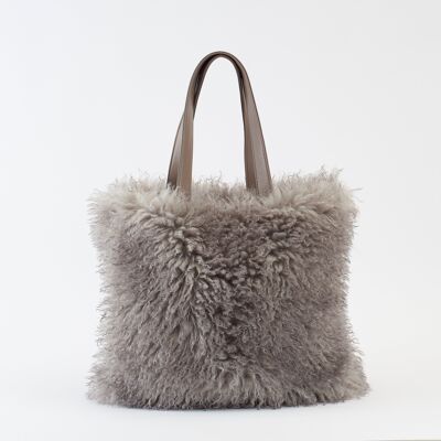 Borsa con esterno in tessuto