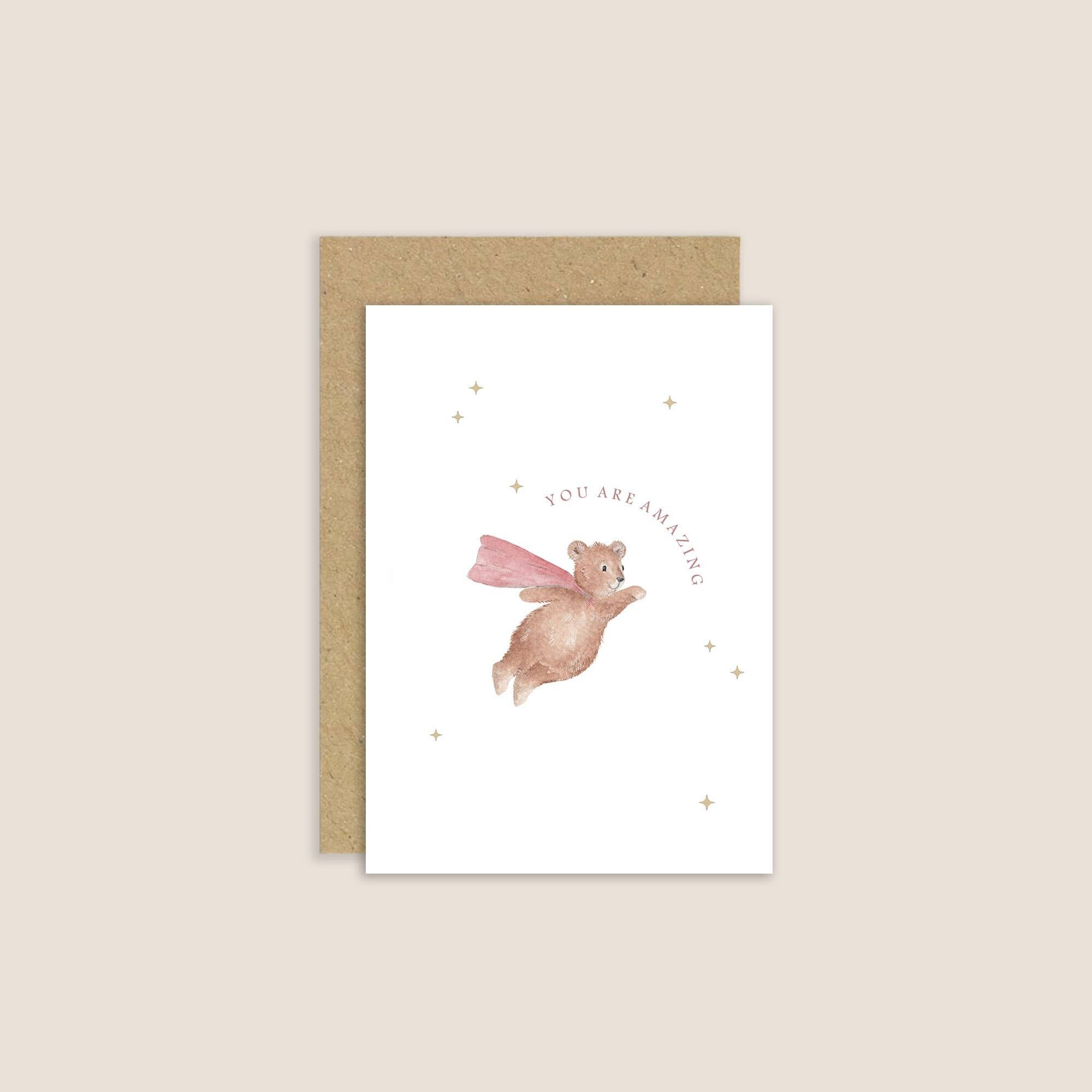 You Are Amazing Card | Hot Foil Card | Superhero Card